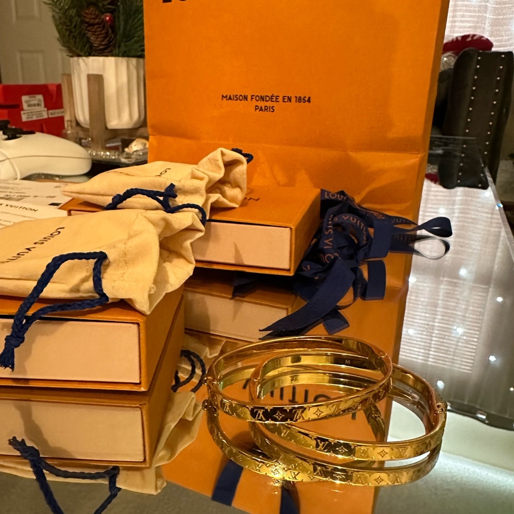 Authentic Louis Vuitton gold bracelets